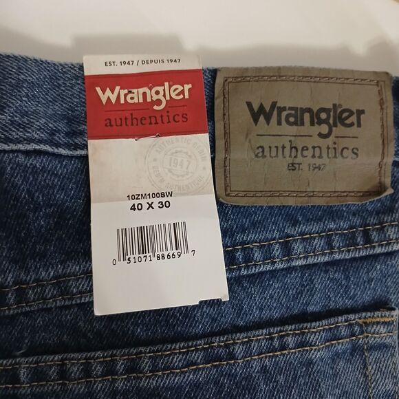 Wrangler Men's Straight-Leg Regular Fit Cotton Jeans 40x30 New - Picture 6 of 8